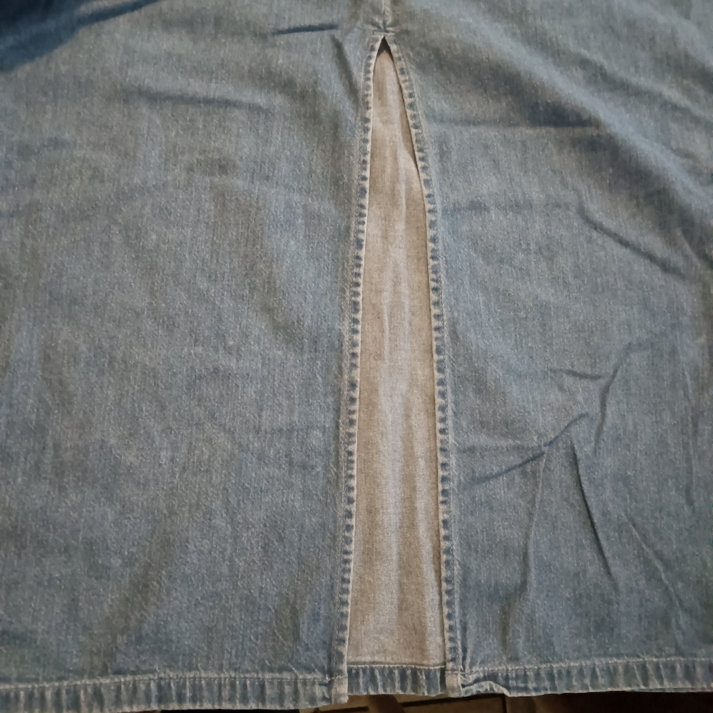 Lightweight denim A line skirt